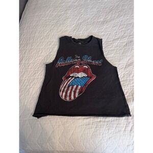 Rolling stones women's sleeveless shirt size extra small‎